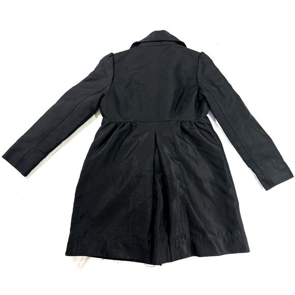 Kenneth Cole Reaction Women’s Black Double Breasted Trench Coat Medium - Picture 10 of 10